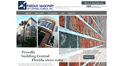 Desktop Screenshot of parduemasonry.com